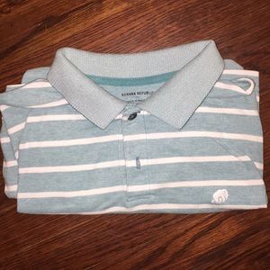 Banana Republic Men’s polo shirt, blue. Large
